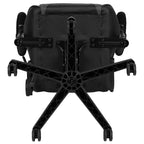 Chaise de jeu ergonomique Emma et Oliver Racing avec dossier entièrement inclinable en cuir synthétique rouge