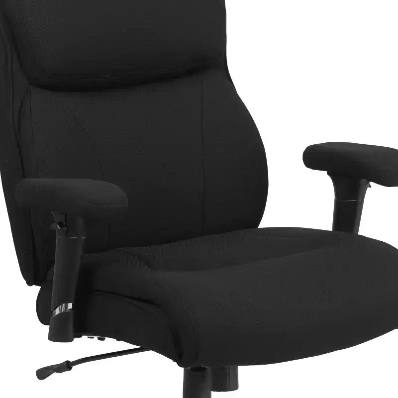 Emma and Oliver Chaise de bureau ergonomique pivotante mi-dossier, grande et haute, avec surpiqûres épurées, capacité de 400 lb