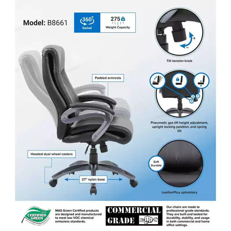 Fauteuil de bureau double couche - Boss Office Products