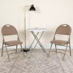 Chaise pliante rembourrée Emma et Oliver, lot de 2, facile à transporter, pour la maison et le bureau, pour fêtes et événements