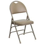 Chaise pliante rembourrée Emma et Oliver, lot de 2, facile à transporter, pour la maison et le bureau, pour fêtes et événements