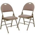 Chaise pliante rembourrée Emma et Oliver, lot de 2, facile à transporter, pour la maison et le bureau, pour fêtes et événements