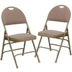 Chaise pliante rembourrée Emma et Oliver, lot de 2, facile à transporter, pour la maison et le bureau, pour fêtes et événements
