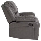 Fauteuil inclinable Emma et Oliver avec dossier rembourré et accoudoirs rembourrés