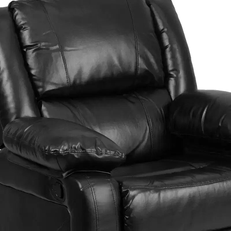 Fauteuil inclinable Emma et Oliver avec dossier rembourré et accoudoirs rembourrés