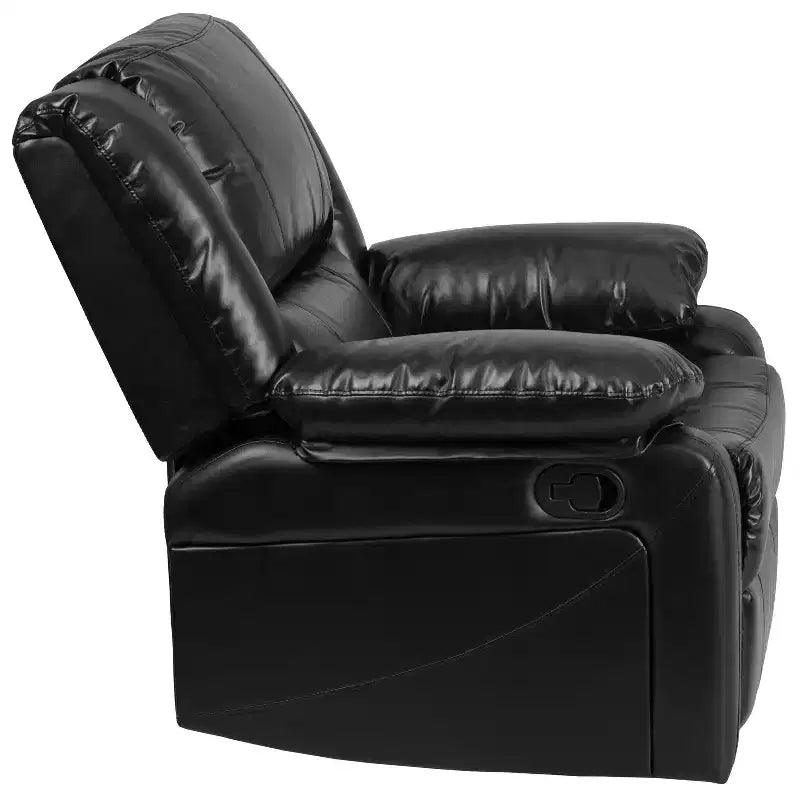 Fauteuil inclinable Emma et Oliver avec dossier rembourré et accoudoirs rembourrés