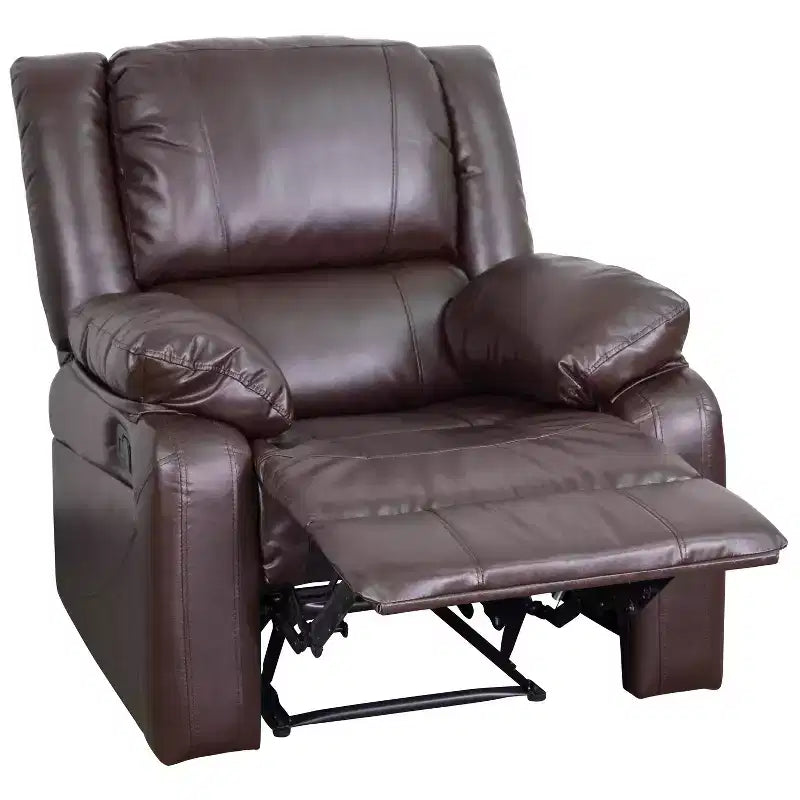 Fauteuil inclinable Emma et Oliver avec dossier rembourré et accoudoirs rembourrés