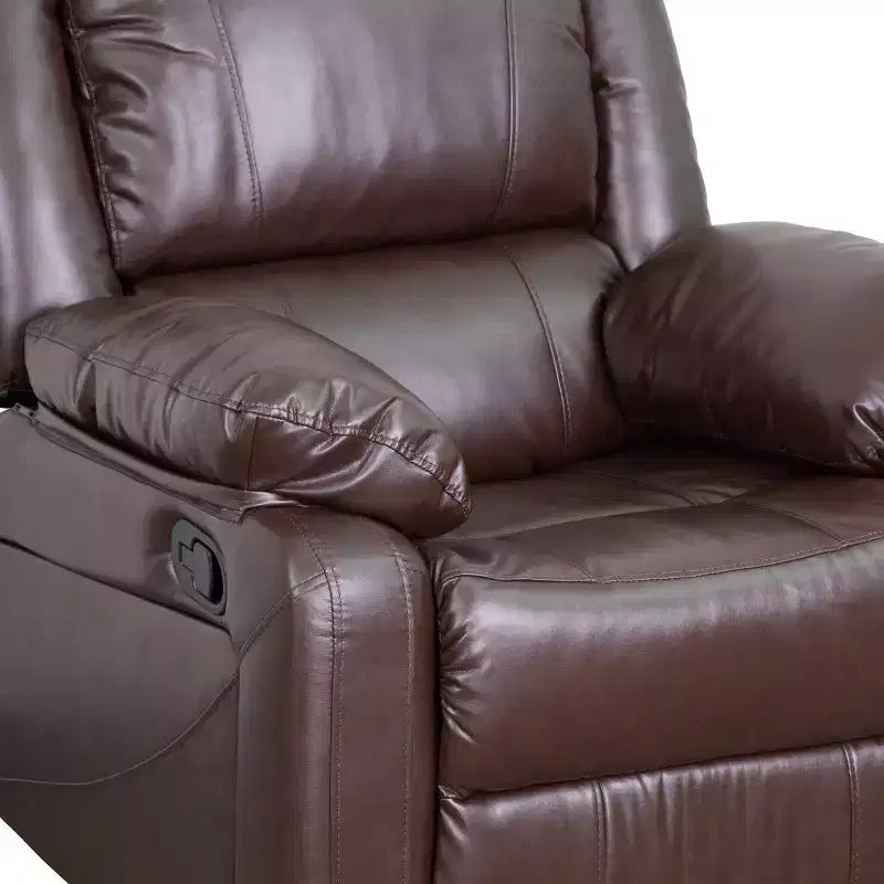 Fauteuil inclinable Emma et Oliver avec dossier rembourré et accoudoirs rembourrés