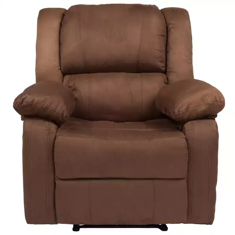 Fauteuil inclinable Emma et Oliver avec dossier rembourré et accoudoirs rembourrés