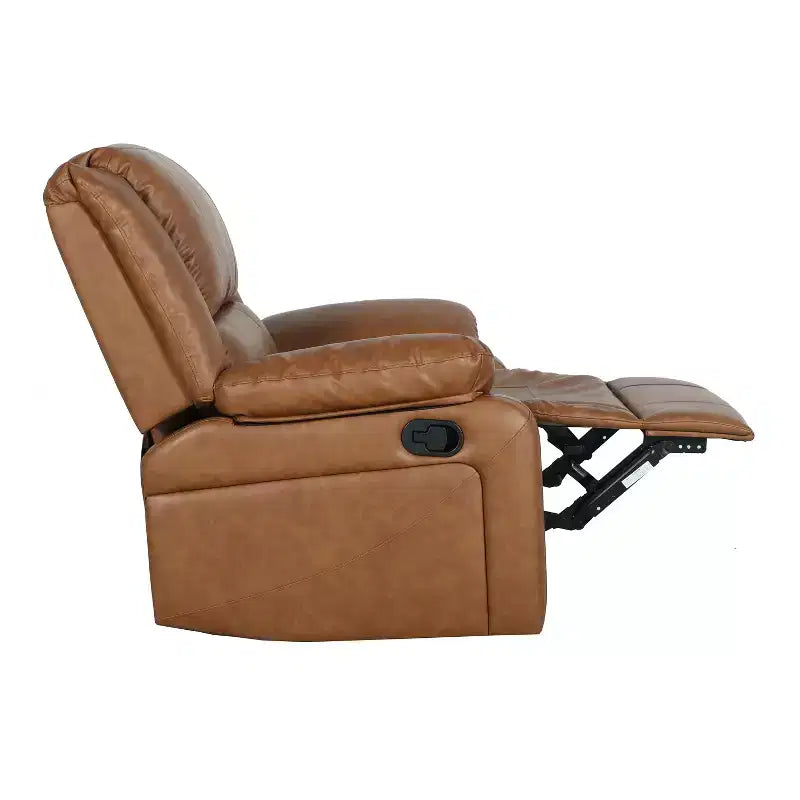 Fauteuil inclinable Emma et Oliver avec dossier rembourré et accoudoirs rembourrés