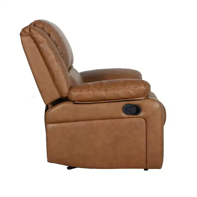 Fauteuil inclinable Emma et Oliver avec dossier rembourré et accoudoirs rembourrés