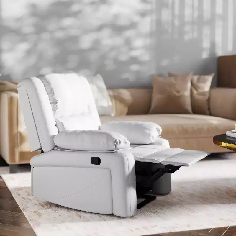 Fauteuil inclinable Emma et Oliver avec dossier rembourré et accoudoirs rembourrés