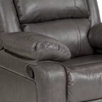 Fauteuil inclinable Emma et Oliver avec dossier rembourré et accoudoirs rembourrés