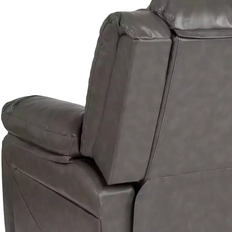 Fauteuil inclinable Emma et Oliver avec dossier rembourré et accoudoirs rembourrés