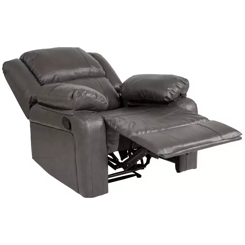 Fauteuil inclinable Emma et Oliver avec dossier rembourré et accoudoirs rembourrés