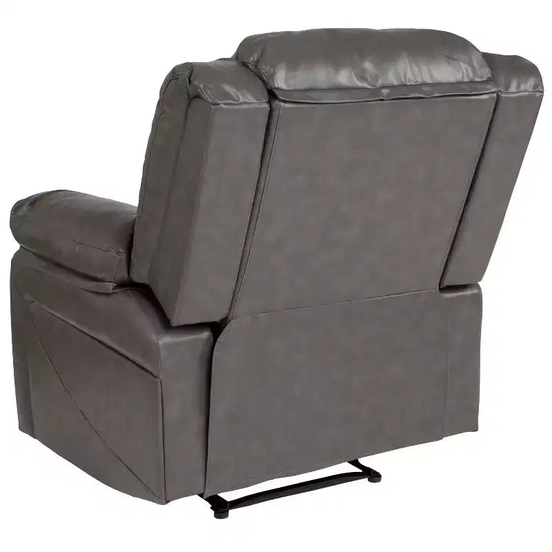 Fauteuil inclinable Emma et Oliver avec dossier rembourré et accoudoirs rembourrés