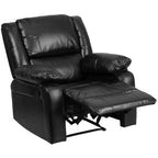 Fauteuil inclinable Emma et Oliver avec dossier rembourré et accoudoirs rembourrés
