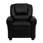 Fauteuil inclinable contemporain pour enfants Emma et Oliver avec porte-gobelet et appuie-tête