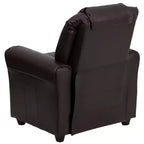 Fauteuil inclinable contemporain pour enfants Emma et Oliver avec porte-gobelet et appuie-tête