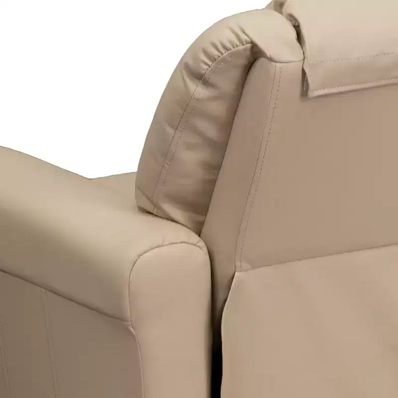 Fauteuil inclinable contemporain pour enfants Emma et Oliver avec porte-gobelet et appuie-tête