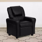 Fauteuil inclinable contemporain pour enfants Emma et Oliver avec porte-gobelet et appuie-tête
