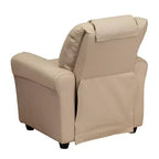 Fauteuil inclinable contemporain pour enfants Emma et Oliver avec porte-gobelet et appuie-tête