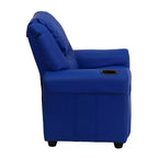Fauteuil inclinable contemporain pour enfants Emma et Oliver avec porte-gobelet et appuie-tête