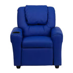 Fauteuil inclinable contemporain pour enfants Emma et Oliver avec porte-gobelet et appuie-tête