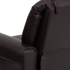 Fauteuil inclinable contemporain pour enfants Emma et Oliver avec porte-gobelet et appuie-tête