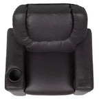 Fauteuil inclinable contemporain pour enfants Emma et Oliver avec porte-gobelet et appuie-tête