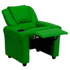 Fauteuil inclinable contemporain pour enfants Emma et Oliver avec porte-gobelet et appuie-tête