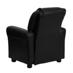 Fauteuil inclinable contemporain pour enfants Emma et Oliver avec porte-gobelet et appuie-tête