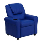 Fauteuil inclinable contemporain pour enfants Emma et Oliver avec porte-gobelet et appuie-tête