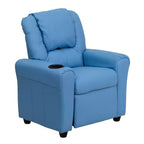 Fauteuil inclinable contemporain pour enfants Emma et Oliver avec porte-gobelet et appuie-tête
