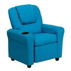 Fauteuil inclinable contemporain pour enfants Emma et Oliver avec porte-gobelet et appuie-tête