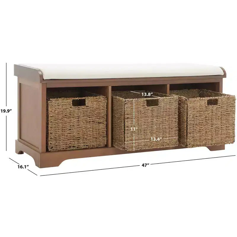 Banc de rangement Lonan - AMH5733 - Safavieh Couture