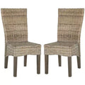 Ozias 19 H Wicker Dining Chair (Set of 2) - SEA8014 - Safavieh