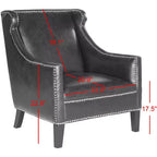 Fauteuil Mckinley Club - MCR4735 - Noir Antique - Safavieh Couture