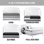 Lit de bébé convertible 4-en-1 Baldwin d'Oxford Baby