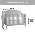 Lit de bébé convertible 4-en-1 Baldwin d'Oxford Baby