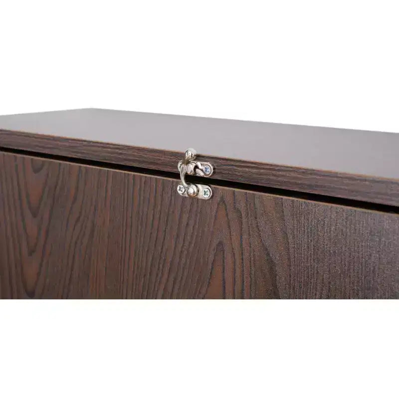 Bureau mural rabattable pour ordinateur portable avec étagères