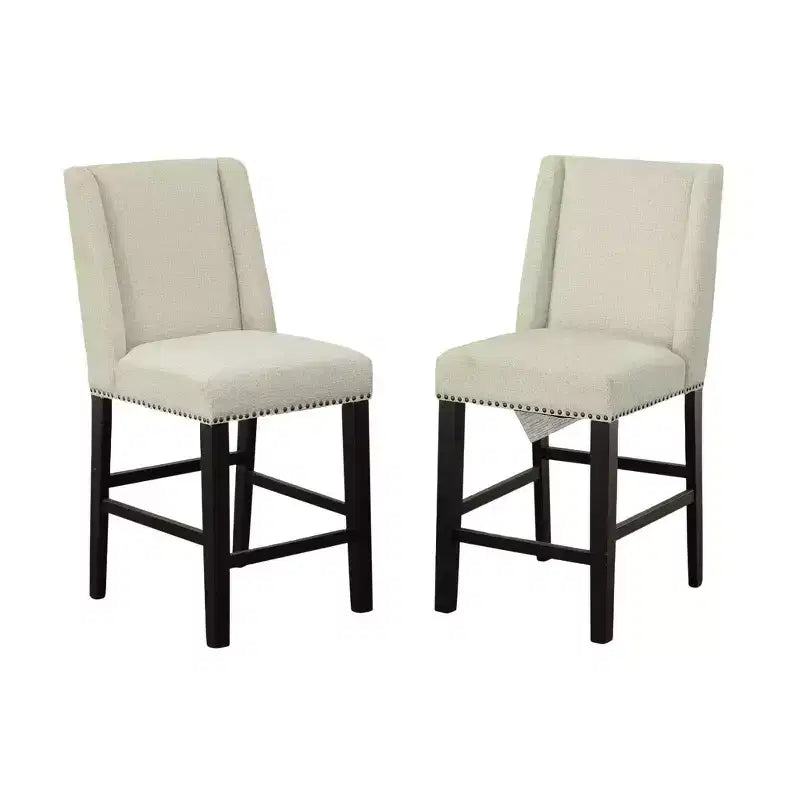 Carolina Living - Lot de 2 tabourets de bar rembourrés Laurant, hauteur comptoir, 61 cm