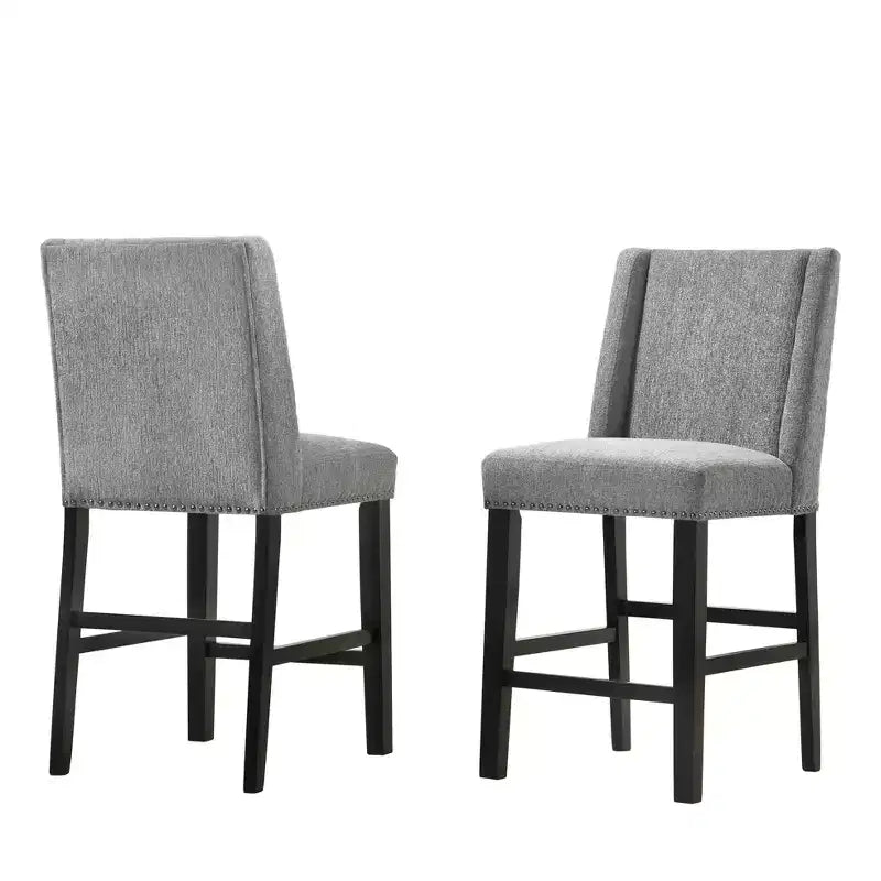 Carolina Living Set of 2 24 Laurant Upholstered Counter Height Barstools