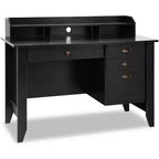 Costway Bureau d'ordinateur PC Portable Table d'écriture Poste de travail Meuble d'étude Étudiant Noir