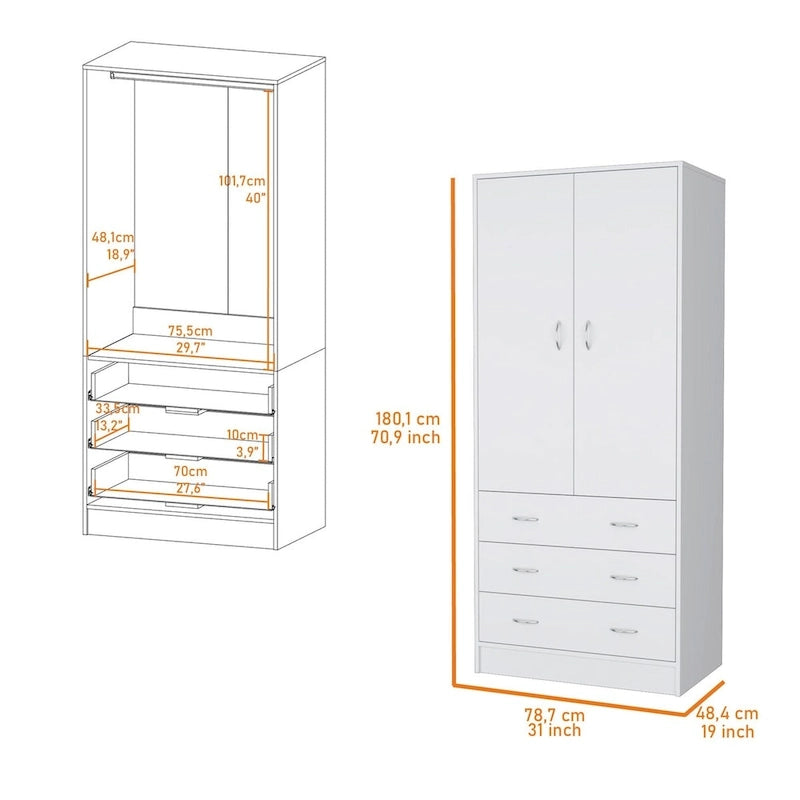 Armoire Prescott - Blanche