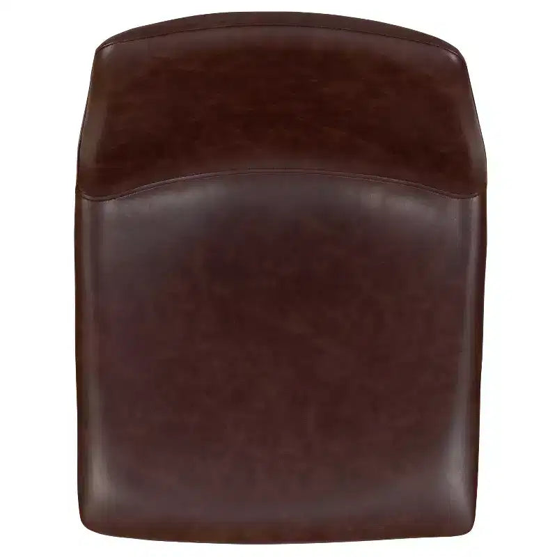 Tabourets de bar Merrick Lane de 76 cm de hauteur avec siège baquet en similicuir, lot de 2