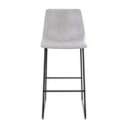 Tabourets de bar Merrick Lane de 76 cm de hauteur avec siège baquet en similicuir, lot de 2