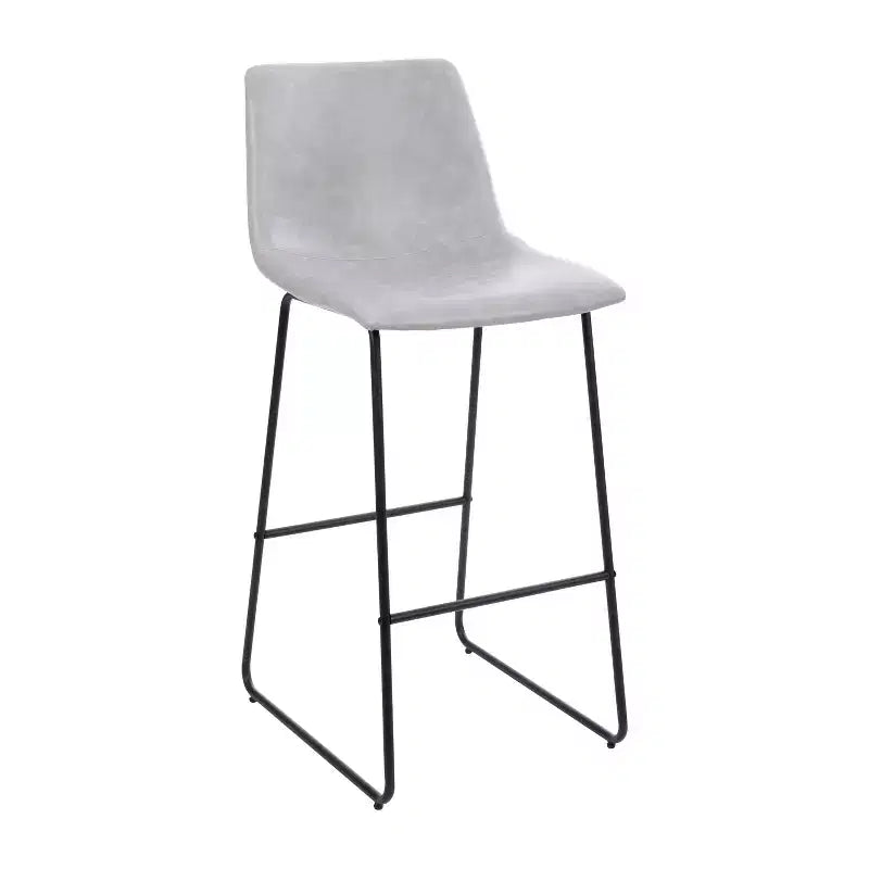 Tabourets de bar Merrick Lane de 76 cm de hauteur avec siège baquet en similicuir, lot de 2