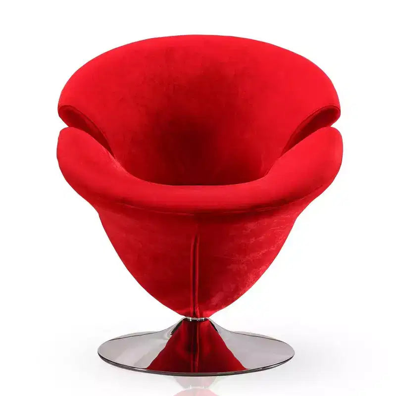 Fauteuil pivotant Tulip Velvet - Manhattan Comfort