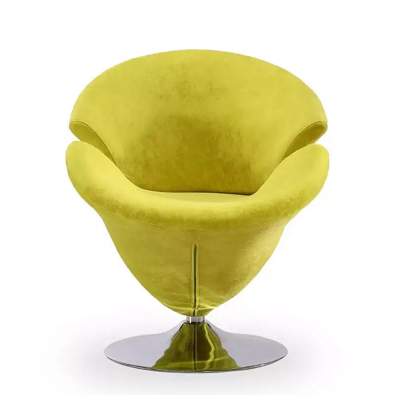 Fauteuil pivotant Tulip Velvet - Manhattan Comfort